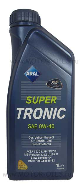 �������� ����� ARAL SUPER TRONIC SAE 0W-40 (1_����)