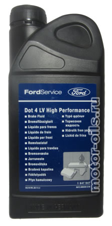 FORD Dot 4 LV High Performance Brake Fluid 1 литр OEM:1847947