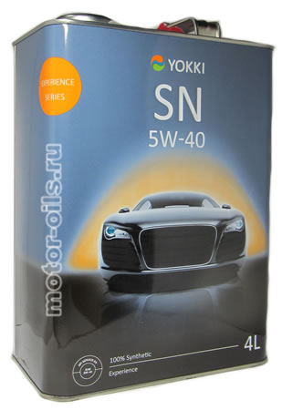 �������� ����� YOKKI Experience SN 5W-40 100% Synthetic (4_�����)