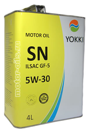 �������� ����� YOKKI MOTOR OIL 5W-30 SN ILSAC GF-5 (4_�����)