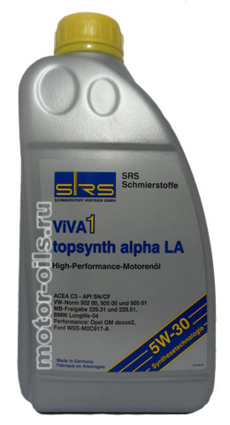 �������� ����� SRS ViVA 1 topsynth alpha LA 5W-30 (1_����)