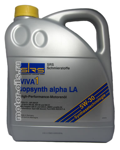 �������� ����� SRS ViVA 1 topsynth alpha LA 5W-30 (4_�����)