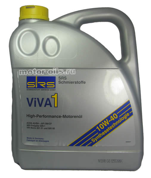 �������� ����� SRS VIVA 1 10W-40 (4_�����)