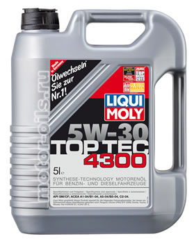 �������� ����� Liqui Moly Top Tec 4300 5W-30 (5_������/���.8031)