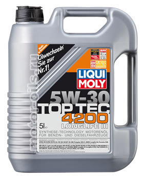 �������� ����� Liqui Moly Top Tec 4200 5W-30 LongLife III (5_������/���.7661)