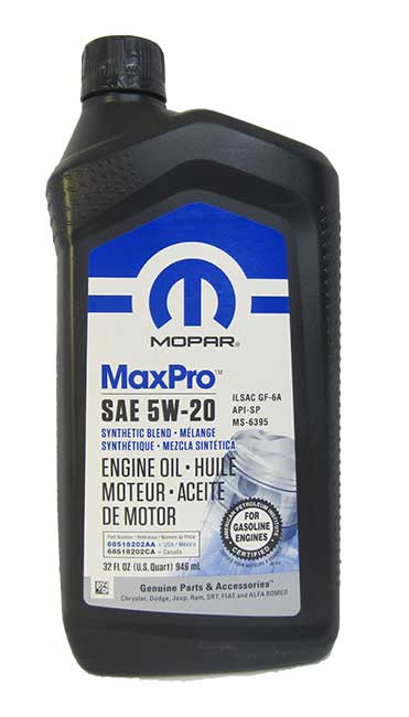 �������� ����� Mopar MaxPro SAE 5W-20 (0,946_�����)