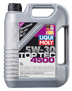 �������� ����� Liqui Moly Top Tec 4500 5W-30 (5_������/���.3729)