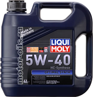 �������� ����� Liqui Moly Optimal Synth 5W-40 (4_�����/���.3926)