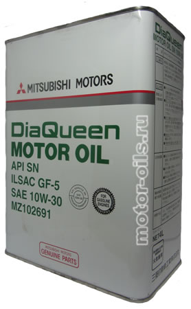 �������� ����� MITSUBISHI DiaQueen Motor Oil API SN ILSAC GF-5 SAE 10W-30 (4_�����/OEM:MZ102691)