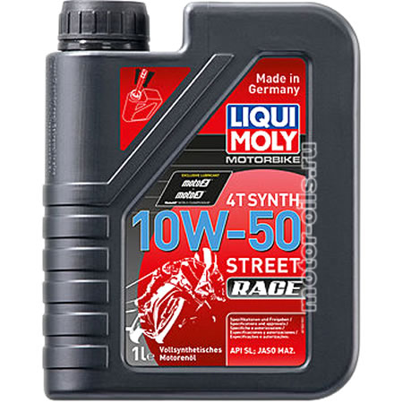 �������� ����� Liqui Moly MOTORBIKE 4T Synth 10W-50 STREET RACE (1_����/���.3982)