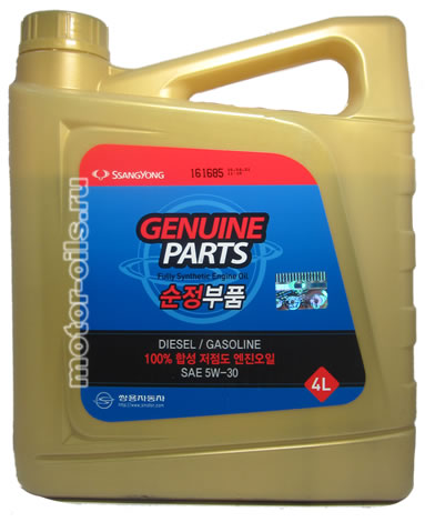 �������� ����� SsangYong Fully Synthetic Diesel/Gasoline SAE 5W-30 (4_�����)
