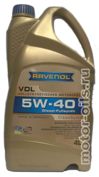�������� ����� Ravenol VDL 5W-40 Diesel-Fullsynth (4_�����)