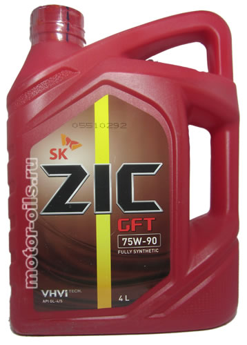 ��������������� ����� ZIC GFT 75W-90 FULLY SYNTHETIC (4_�����)