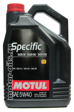 �������� ����� MOTUL Specific 505 01/502 00 SAE 5W-40 (5_������)