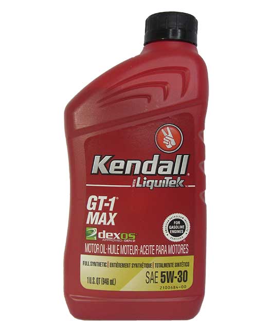 �������� ����� Kendall GT-1 MAX Full Synthetic SAE 5W-30 (946_��)
