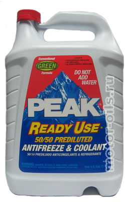 PEAK GREEN Ready Use 50/50 Prediluted Antifreeze & Coolant (3,78_�����)