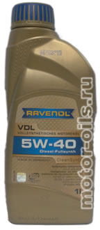 �������� ����� Ravenol VDL 5W-40 Diesel-Fullsynth (1_����)