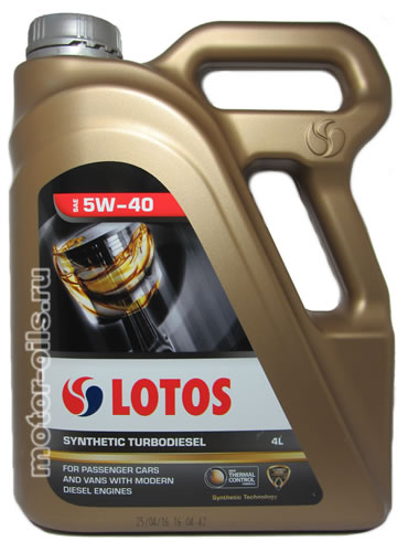 �������� ����� LOTOS Synthetic Turbodiesel SAE 5W-40 (4_�����)