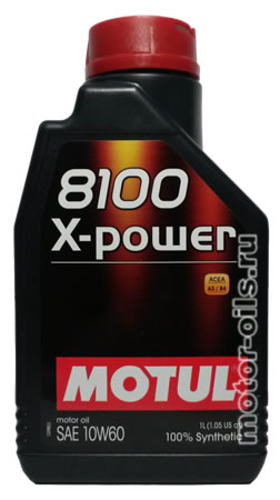 �������� ����� MOTUL 8100 X-power SAE 10W-60 (1_����)