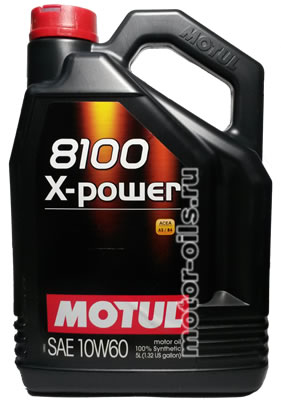 �������� ����� MOTUL 8100 X-power SAE 10W-60 (5_������)