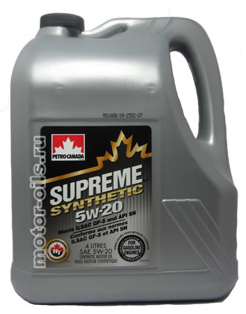 �������� ����� Petro-Canada Supreme Synthetic 5W-20 (4_�����)