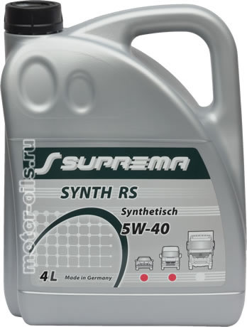 �������� ����� SUPREMA SYNTH RS 5W-40 (4_�����)