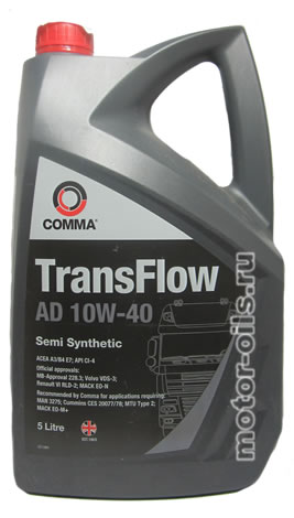�������� ����� Comma TransFlow AD 10W-40 (5_������)