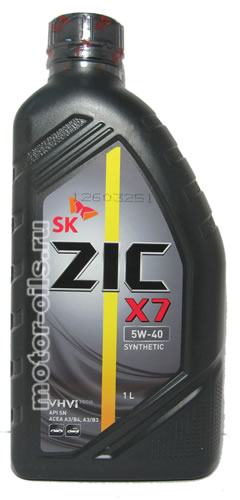 �������� ����� ZIC X7 5W-40 SYNTHETIC (1_����)