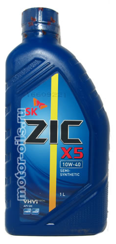 �������� ����� ZIC X5 10W-40 SEMI-SYNTHETIC (1_����)
