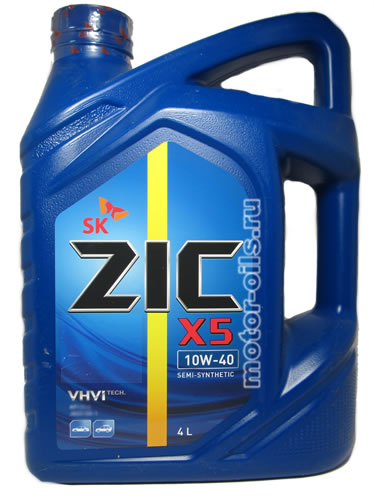 �������� ����� ZIC X5 10W-40 SEMI-SYNTHETIC (4_�����)