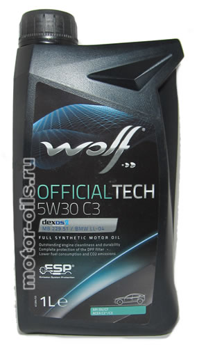 �������� ����� WOLF OFFICIALTECH 5W30 C3 (1_����)