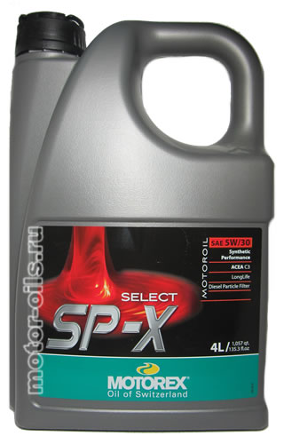 �������� ����� MOTOREX SELECT SP-X SAE 5W-30 (4_�����)