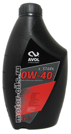 �������� ����� AVOL s_STARK 0W-40 (1_����)
