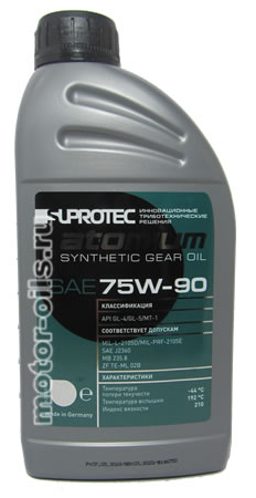 ��������������� ����� SUPROTEC Atomium Synthetic Gear oil SAE 75W-90 (1_����)