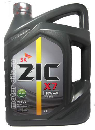�������� ����� ZIC X7 10W-40 DIESEL (4_�����)