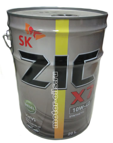 �������� ����� ZIC X7 10W-40 DIESEL (20_������)