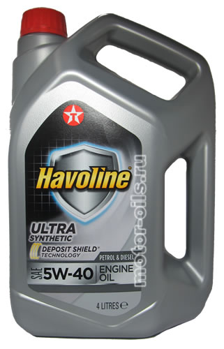 �������� ����� TEXACO Havoline Ultra Synthetic SAE 5W-40 (4_�����/Art.840310MHE)