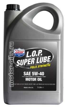 �������� ����� LUCAS L.O.P. SUPER LUBE SAE 5W-40 (5_������)