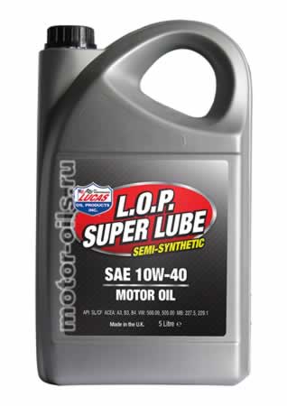 �������� ����� LUCAS L.O.P. SUPER LUBE SAE 10W-40 (5_������)