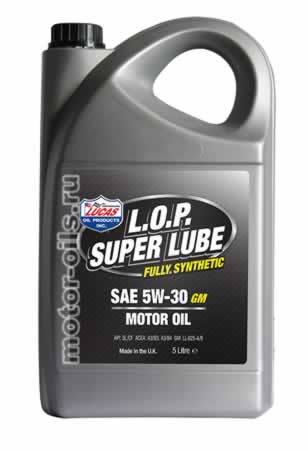 �������� ����� LUCAS L.O.P. SUPER LUBE SAE 5W-30 GM (5_������)
