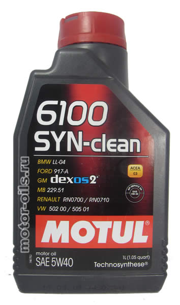 �������� ����� MOTUL 6100 SYN-clean SAE 5W-40 (1_����)