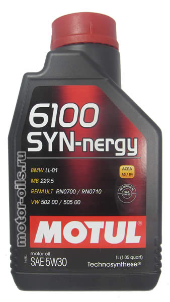 �������� ����� MOTUL 6100 SYN-nergy SAE 5W-30 (1_����)