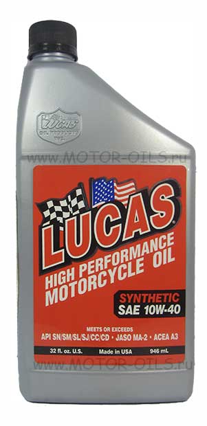 �������� ����� LUCAS MOTORCYCLE OIL SYNTHETIC SAE 10W-40 (946_��)