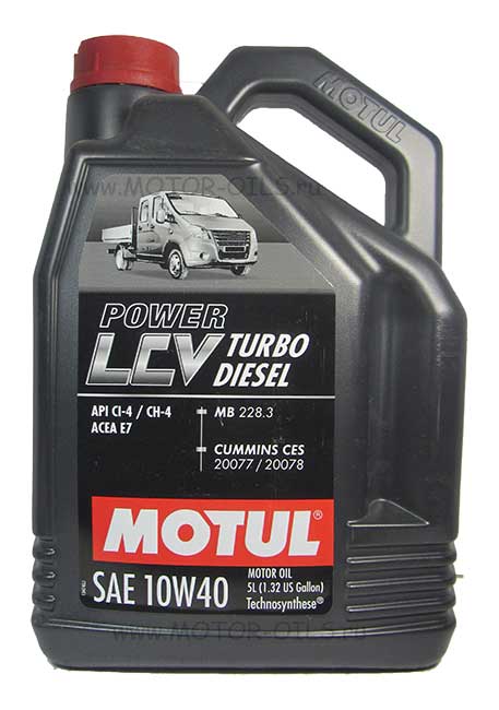 �������� ����� MOTUL POWER LCV TURBO DIESEL 10W-40 (5_������)