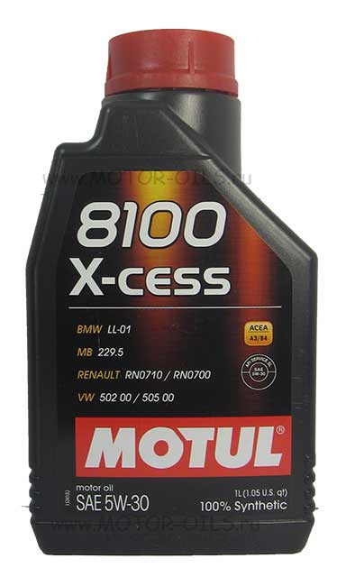 �������� ����� MOTUL 8100 X-cess 5W-30 (1_����)
