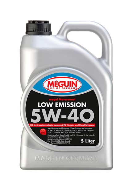 �������� ����� MEGUIN Low Emission 5W-40 (5_������/Art.6574)