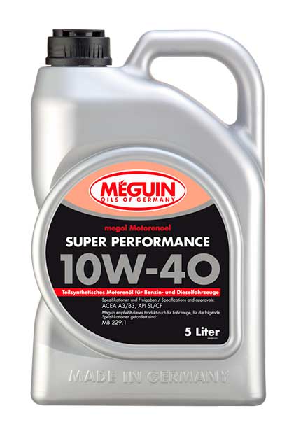 �������� ����� MEGUIN Super Performance 10W-40 (5_������/Art.4365)