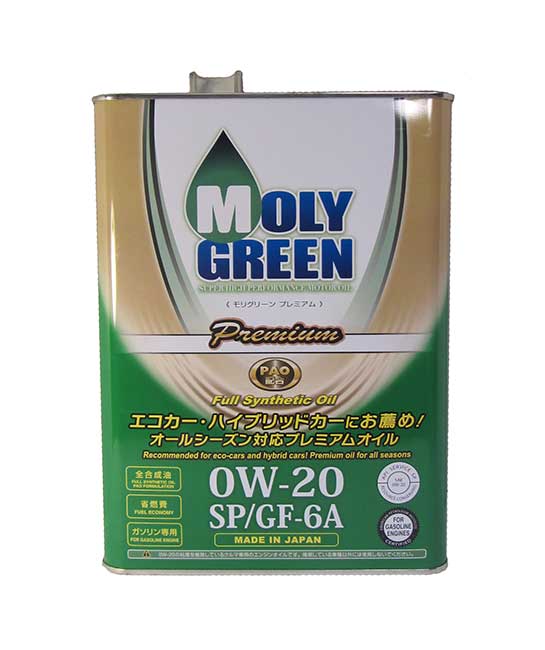 �������� ����� MolyGreen Premium 0W-20 (4_�����)