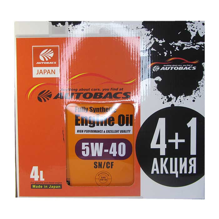 �������� ����� AUTOBACS Engine Oil 5W-40 (4_�����+1_����)