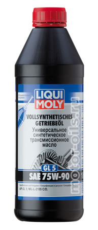 ��������������� ����� Liqui Moly Vollsynthetisches Getriebeoil GL5 SAE 75W-90 (1_����/���.1950)